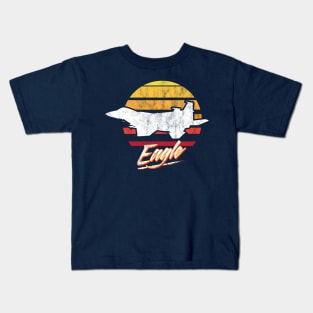 Retro F-15 Eagle Kids T-Shirt